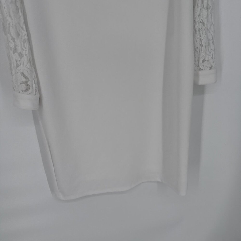 Kasper Womens Size Small White Lace Sheath Dress Work Office Career - Picture 6 of 14